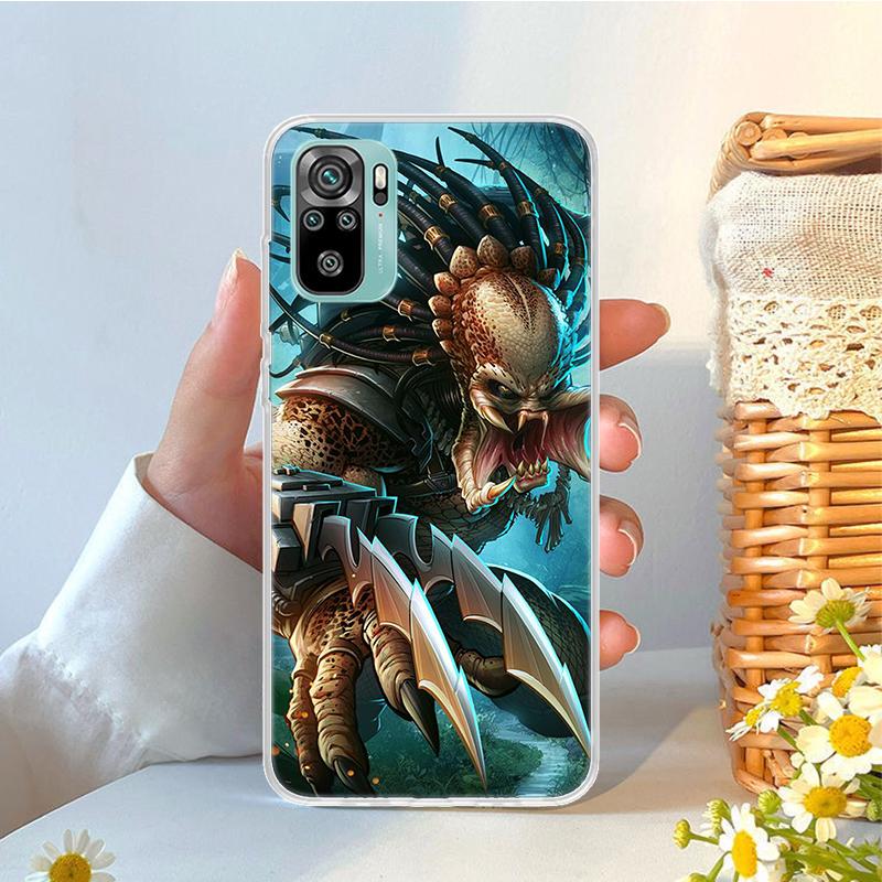 Alien Vs Predator Painted Soft Phone Case For Xiaomi Redmi Note 15 14 14S 13 12 Pro Plus 12S 11 11S 11E 10 10S 11T 5G Fundas Coq