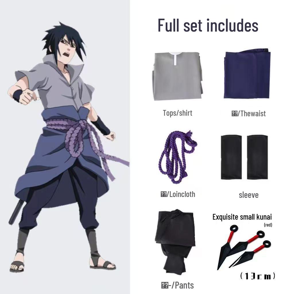Sasuke Uchiha Anime Cosplay Kostüm - Naruto Halloween Outfit