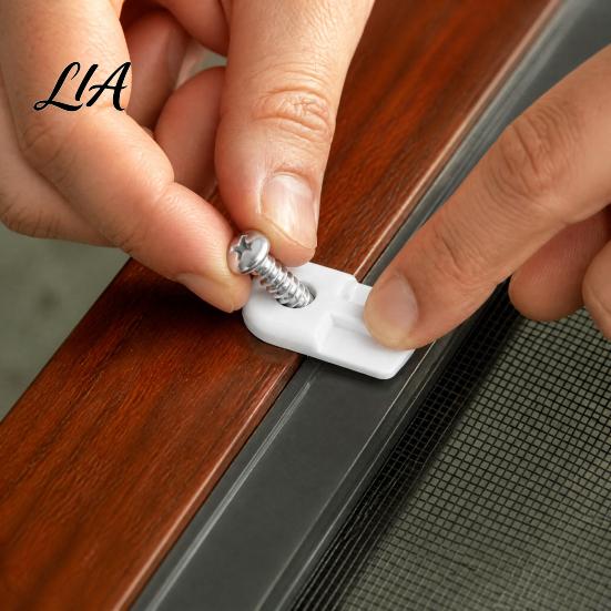 Replacement Clips for Window Screens Screen Clips, Retainer with Screws Frame Outdoor Fasteners Replacement, Durable Storm Windows and Mesh