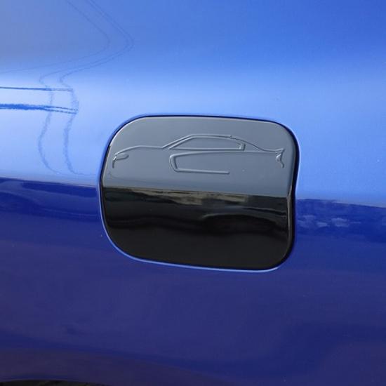 Black Door Fuel Tank Gas Cap Decor Cover Trim For Dodge Charger 11+ Accessories