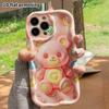 Phone Case: 2D Flat Design Suitable for iPhone 18 17 16 15 14 13 Pro Protective Case, Pink Soft Rubber Bear, Perfect Christmas and Halloween Holiday G
