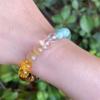 1PC Crystal round bead natural stone bracelet, tiger eye stone bracelet, beaded bracelet