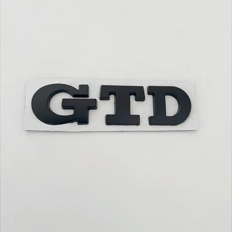 RUNTB1 3D Metal Front Grille GTD Logo Emblem Rear Trunk Badge Stickers For Volkswagen VW Golf 2 4 5 6 7 R MK2 MK3 MK4 Car Accessories