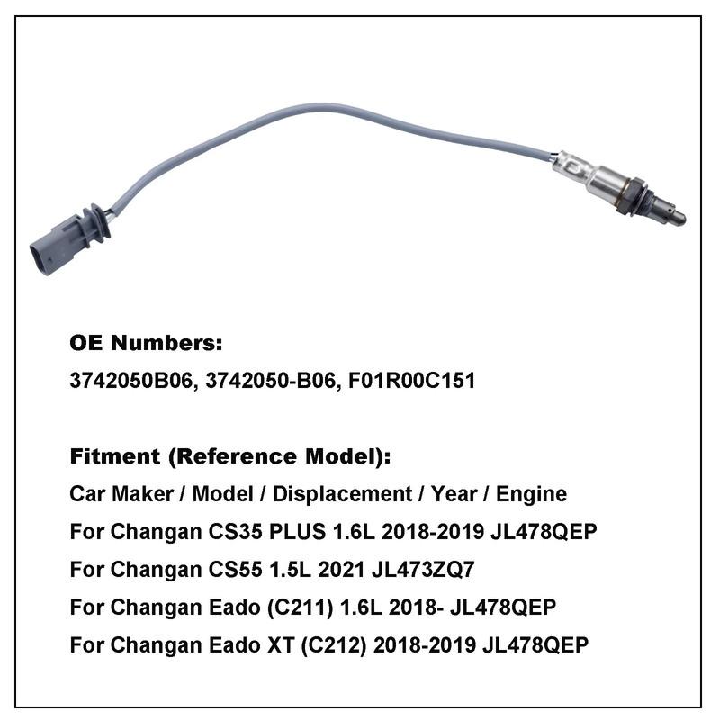 O2 Oxygen Sensor For Changan CS55 1.5L / Eado XT CS35 PLUS 1.6L 2018    Accessories 3742050B06 F01R00C151 Spare Parts