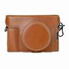 For Fujifilm X100VI Camera Case PU Leather Cover with Battery Hole + Strap + Storage Bag