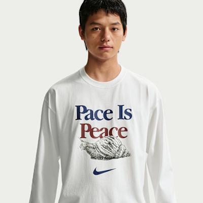 Nike Sportswear T Shirts Men s White Crew Neck Moderate M