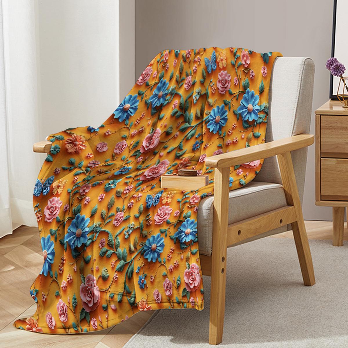 

Плед 3D Роза, Романтичное и теплое украшение розами, Мягкий и приятный к коже, Подходит для дивана и кровати (Для пар, Юбилей) 75x100cm