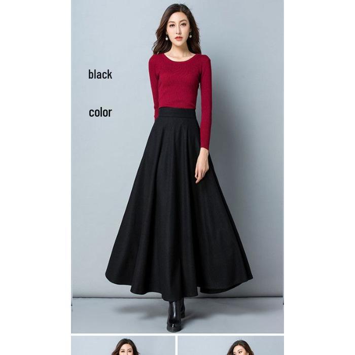 

Юбка миди А-силуэта с высокой талией для женщин «Четыре сезона 2025» - Приталенный расклешенный дизайн Triple Extra Large