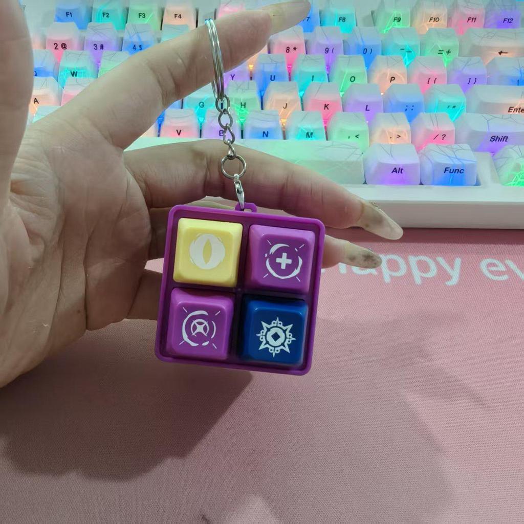 Say Me Quotes Toy Sound & Light Keyring: Fun Abstract Decompression Button