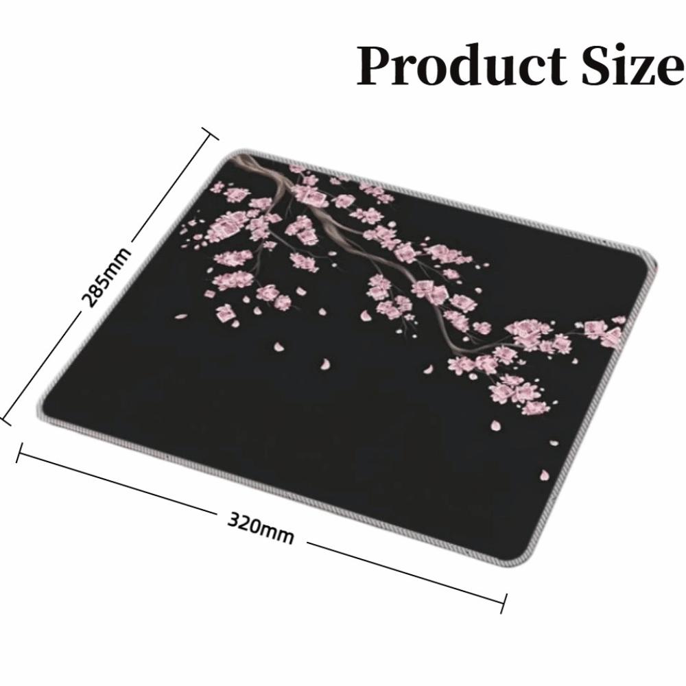 New Cherry Blossoms Gaming Mouse Pad Non-slip Japanese Style Computer Desk Mat Rubber Waterproof Office Mouse Pad Desktop Decor