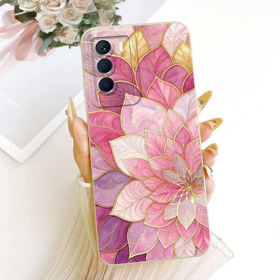 For Infinix Zero 5G 2023 X6815C X6815D Cute Cat Flower Cartoon Phone Case For Infinix Zero 5G (2023) Soft Silicone Cover Bumpers