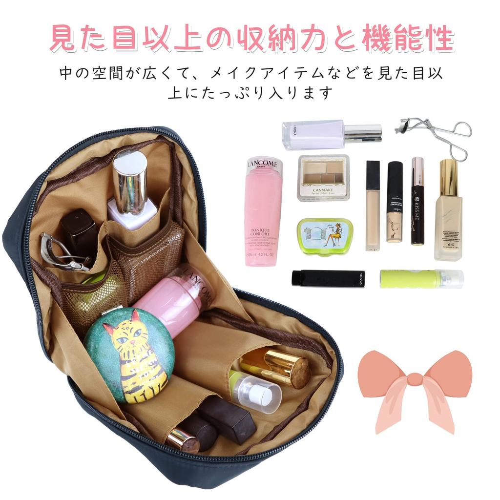 ENLAN Makeup Large with Carabiner for Cosmetic Mini Storage Pouch for Men and Women Pouch, Capacity, Hanging, Storage, Stand-Up Storage, Waterproof,