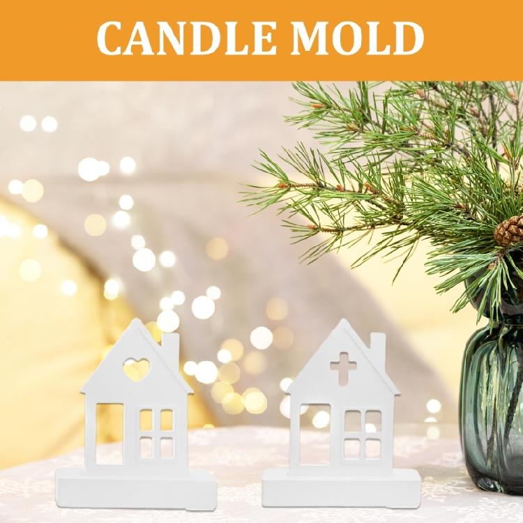 House SiIicone Molds for Gypsum Decorations Room Decorations, Baking Molds for Chocolate, Cake Fondant Decoration