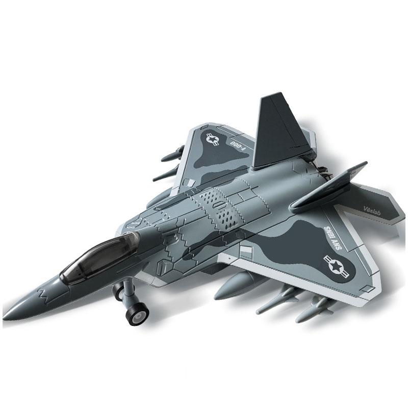

Alloy Fighter Plane Toy with Sound And Light Features Boy s Holiday Gift Airplane Model Toy синій