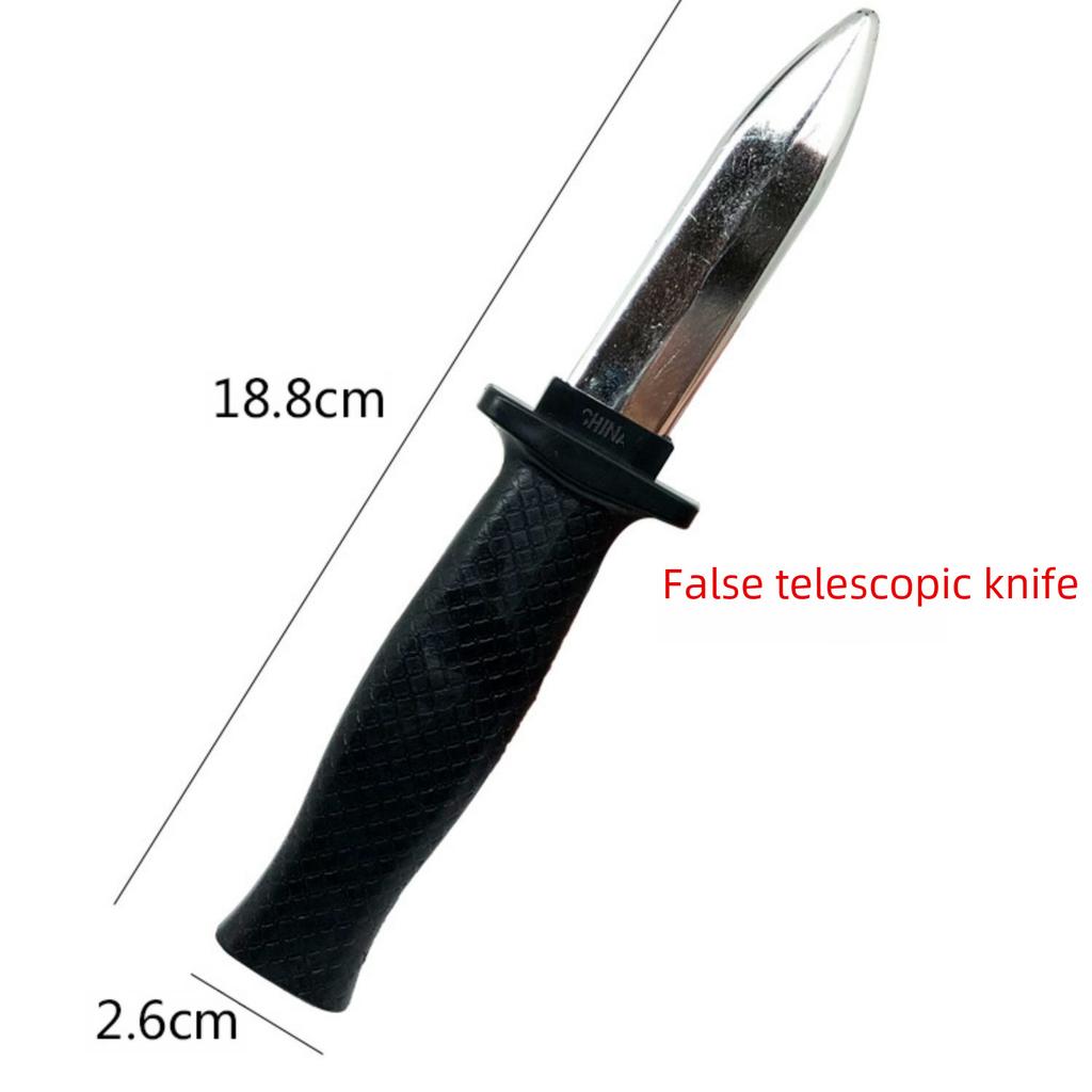 Falešný teleskopický magický nůž žertovná hračka pro děti a teenagery