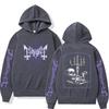 Rock Band Mayhem De Mysteriis Dom Sathanas Skeleton Graphic Hoodie Men Women Death Black Metal Gothic Punk Hoodies Streetwear