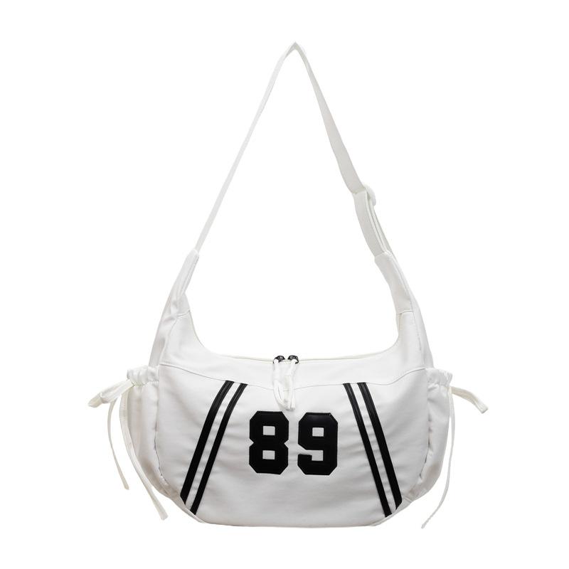 Fashionable and Unique Striped Bag for Holding Dumplings, A Casual Crossbody Bag with An Angle-hung Design At The Armpit.