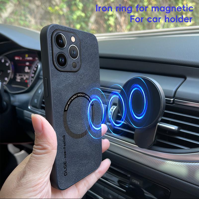 Magnetic Retro Leather Soft Case For iPhone 14 Pro Max iPhone14 Pro Max Plus 5G Wireless Charging Phone Case Cover