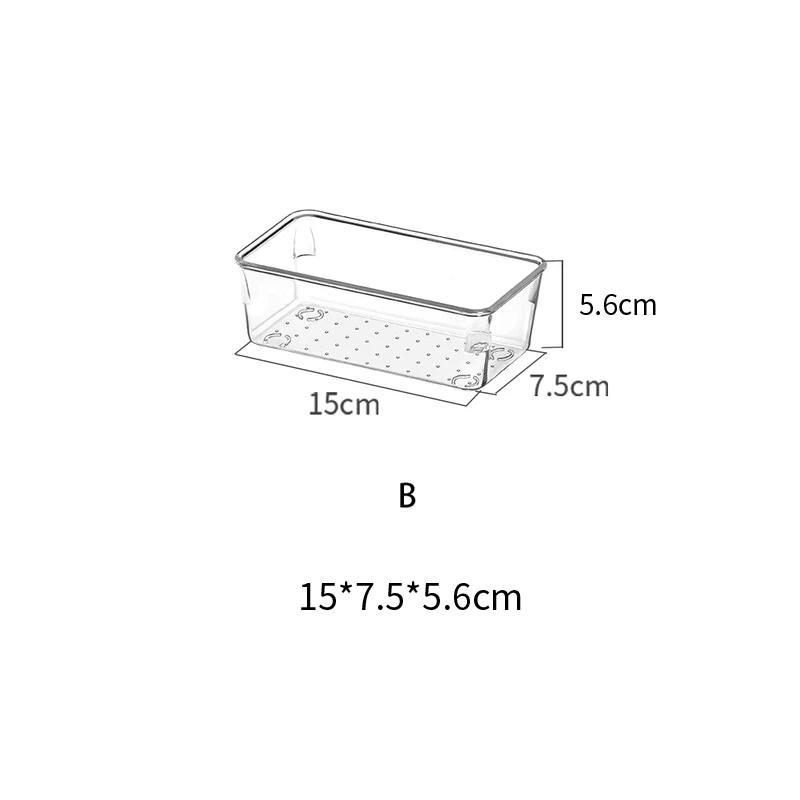 Japanische Transparente Schreibtisch Acryl Aufbewahrungsbox Schubladen Organizer Schmuck Make-up Organizer für Kosmetik Schrank Organizer