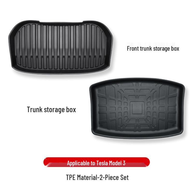 Tesla Model 3 Trunk Mats: Full Coverage Front & Rear Accessories