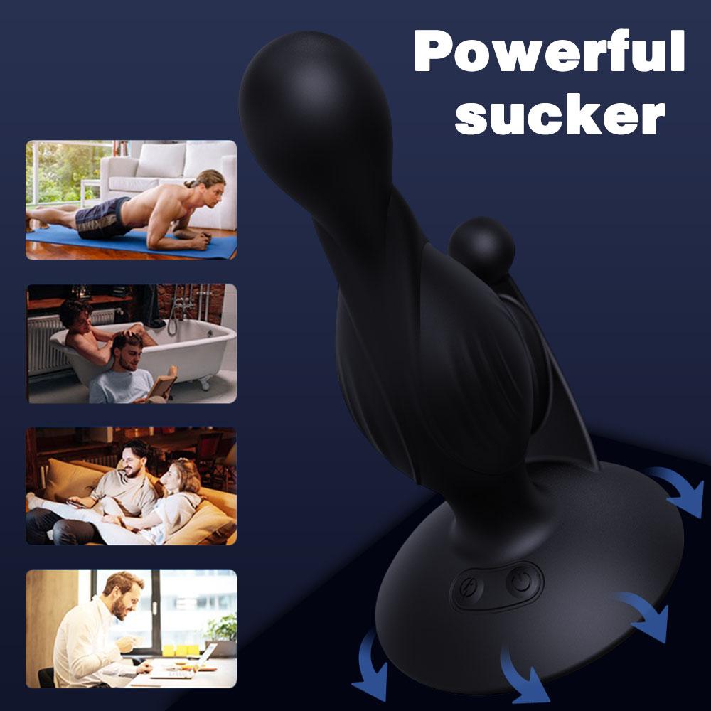 Tri-motor Anal Plug Electric Shock Butt Plugs Anal Beads Prostate Massager Female Masturbator Erotic Sex Toys for Couple