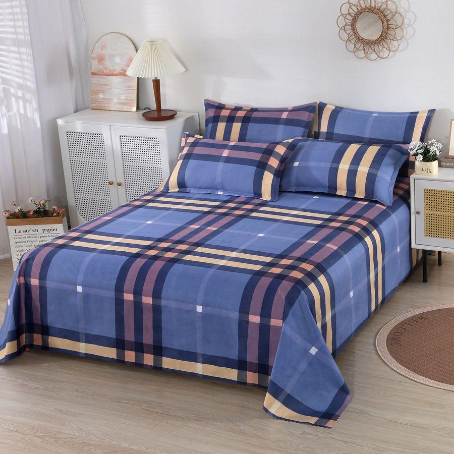 

3Pcs/Set Lot Home Textile Bed Sheet Set With Pillowcases Cotton Material Lovers Room Bedding Flat Sheet Bed Sheet Set 120X200cm&set