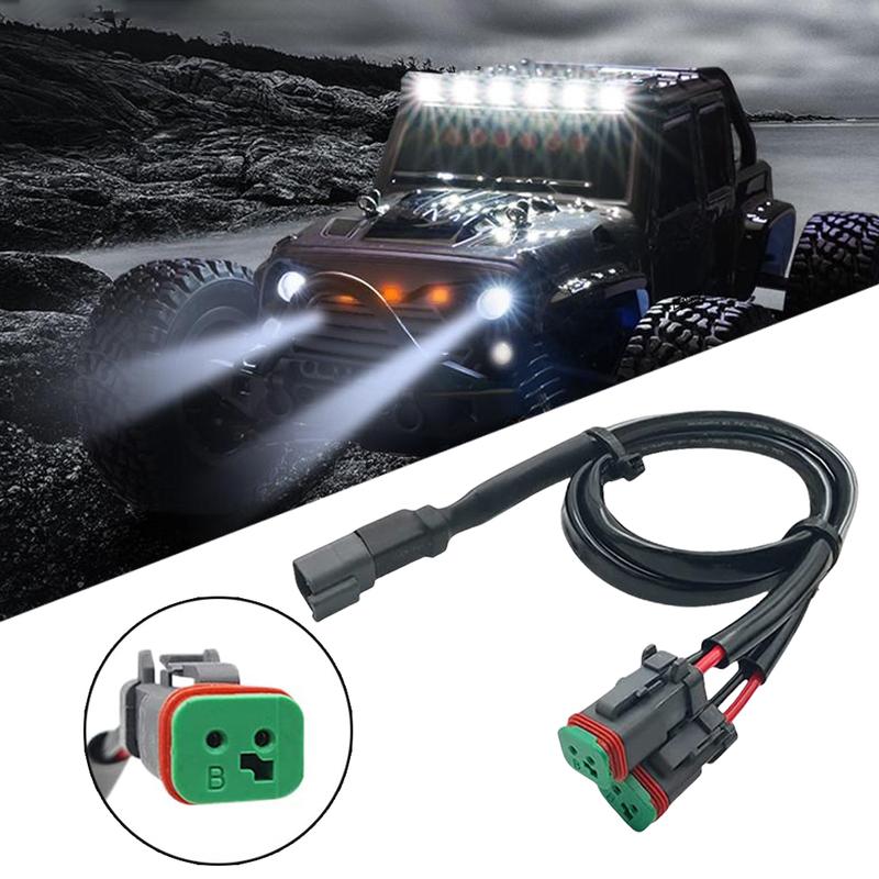2Pcs Y Shape For Deutsch DT DTP Adapter Connector Splitter For Deutsch DT DTP Adapter Wiring Harness Splitter for Car Headlights
