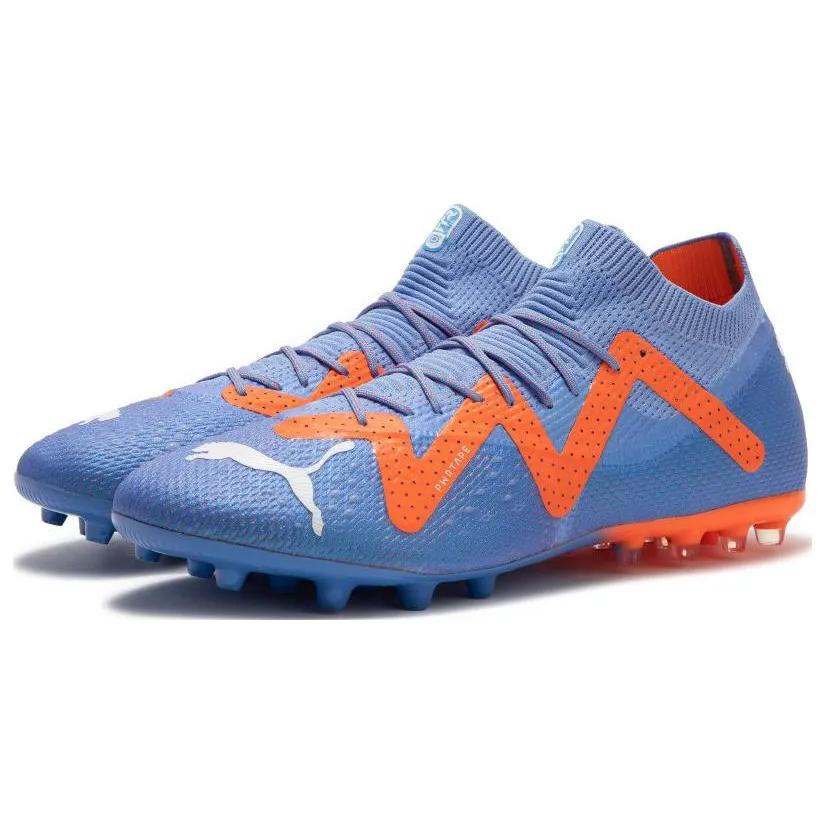 Puma Future Ultimate MG 'Supercharge Pack - Blue Glimmer' (Unisex) Blue Glimmer / White / Ultra Orange Soccer Shoes 107168 01