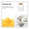 FOMIYES 200ml Glass Set of Yogurt Pudding Containers with Empty Storage Jars for Kitchen Refrigerator DIY Party Decorations Jars, 6, Bottles, Lids,