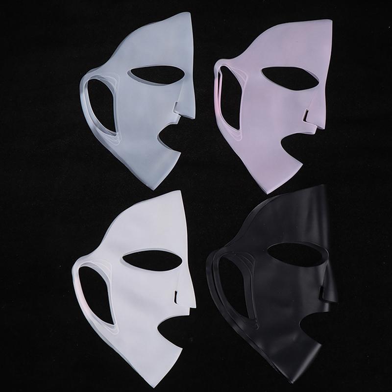 1 buc Mască de față reutilizabilă din silicon pentru îngrijirea pielii, mască tip șervețel, previne evaporarea, mască