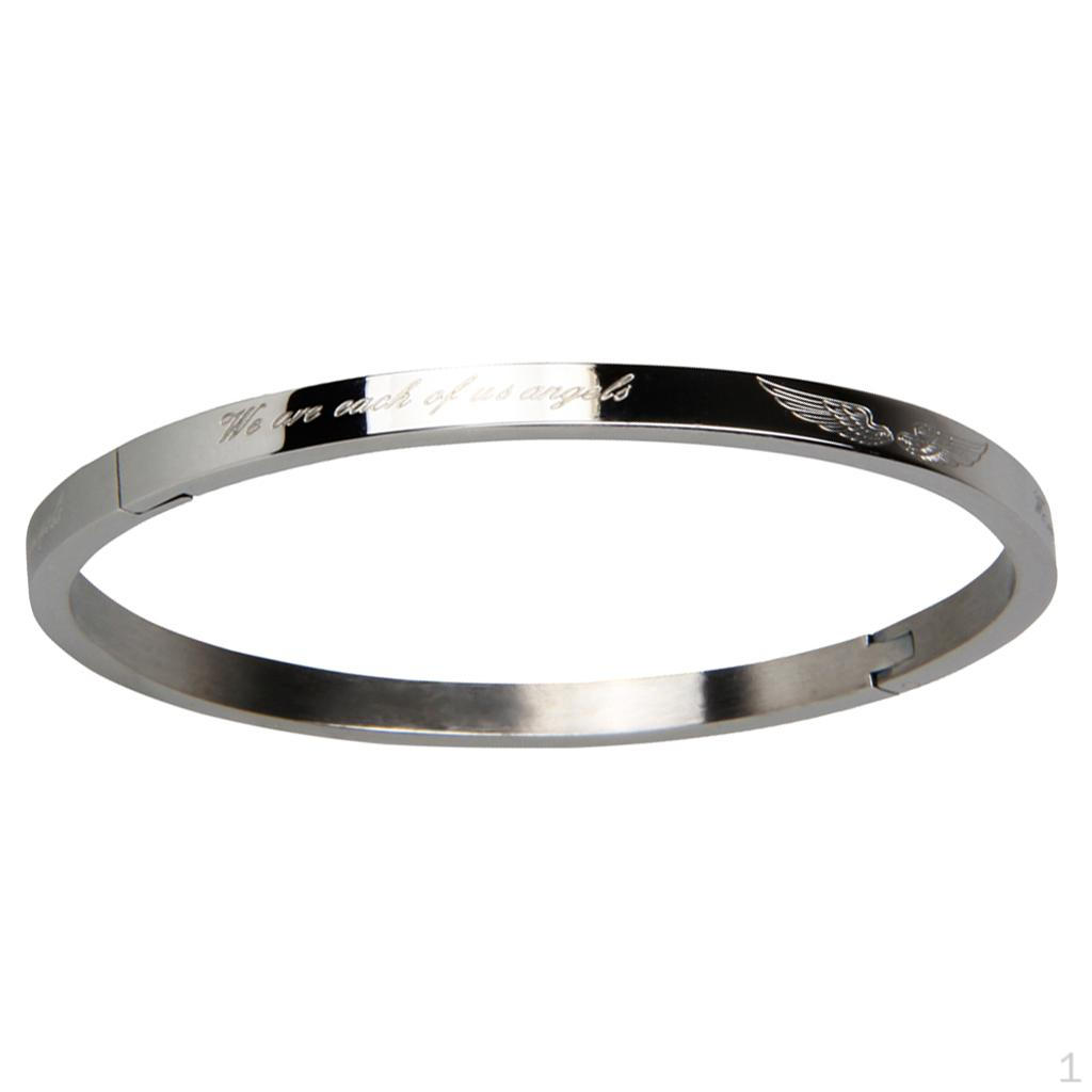 Модный Браслет из Титановой Стали Стильный Браслет - Розовое Золото A Silver