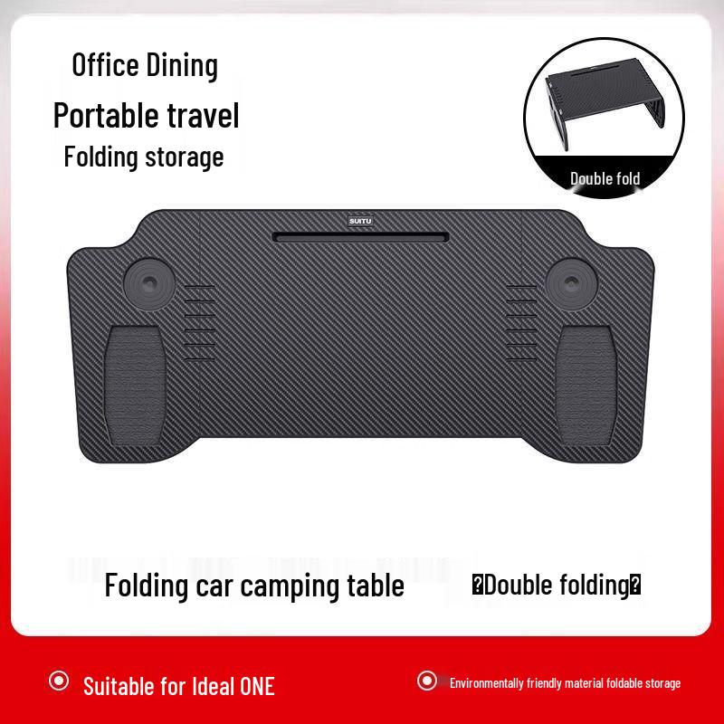 Skládací stůl do auta pro Tesla Model 3/Y: Stůl pro stolování a práci v první řadě