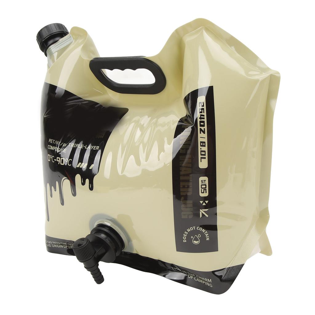 Faltbarer Wasserbehälterbeutel Große Kapazität Tragbar Wiederverwendbar Faltbarer Wasserkrug für Reisen Camping 8L