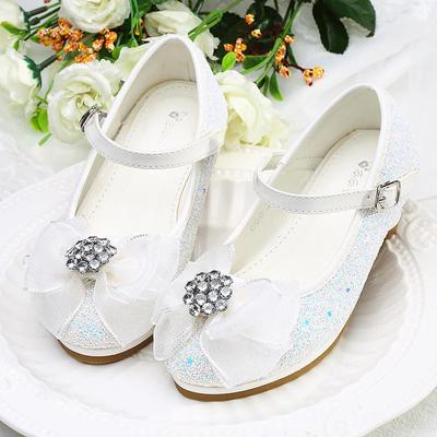 Zapatos de tacón alto de cuero estilo coreano de moda para niñas 2024: zapatos de princesa para el día a día