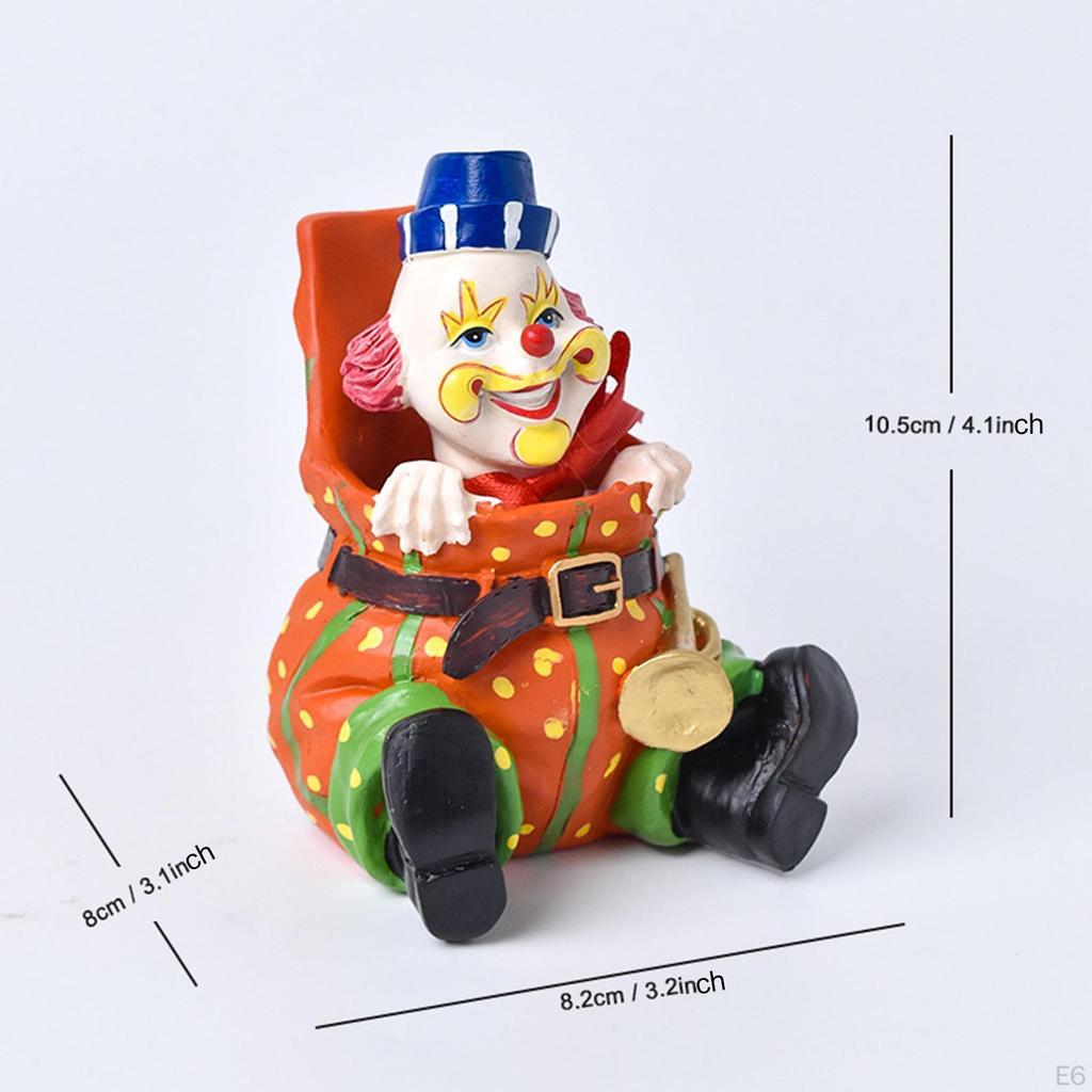 Circus Props Model Doll Figure Collectible Art Figures Birthday Party Resin Ornament Decorative