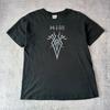 Vintage Koszulka Zespołu HIM Męska Rozmiar L Czarna 2003 Heartagram Y2K Gotycki Rock T-shirt Unisex
