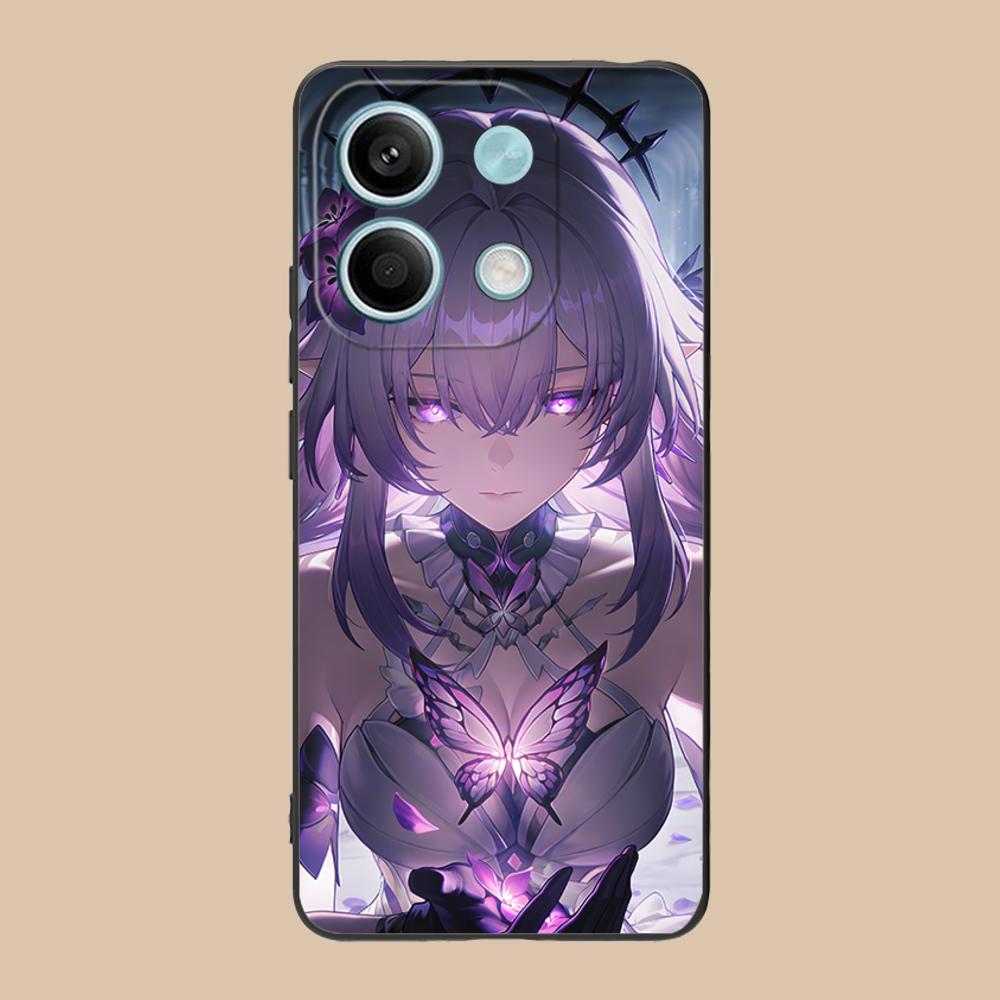 

HSR Castorice Matte TPU Mobile Phone Case for POCO M7 M6 M5 M4 M3 X7 X6 X5 X4 X3 Pro GT 5G Colorful Printing Cover Poco X3 GT