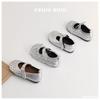 XSHX "Sliver" Cool Silver Retro Girl Mary Jane Ballet Shoes Hollow Spring, Summer and Autumn [Wenzhou Shoes]