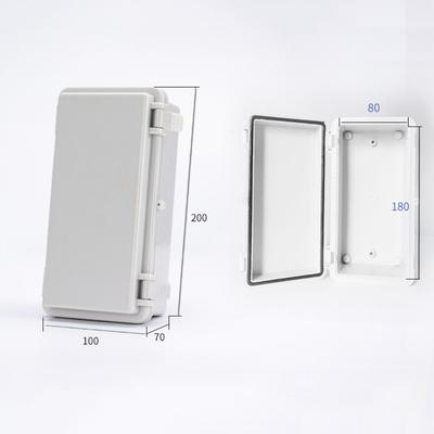 Boîtier Électrique en Plastique Scellé d'Extérieur ABS avec Loquet Boîte de Distribution IP66 Étanche Couvercle Transparent