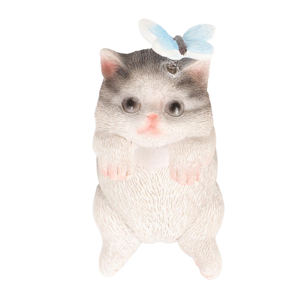 Cat Pot Hanger Statue Cute Animal Planter Hanging Ornaments Resin Flower Pot Hugger for Garden Yard