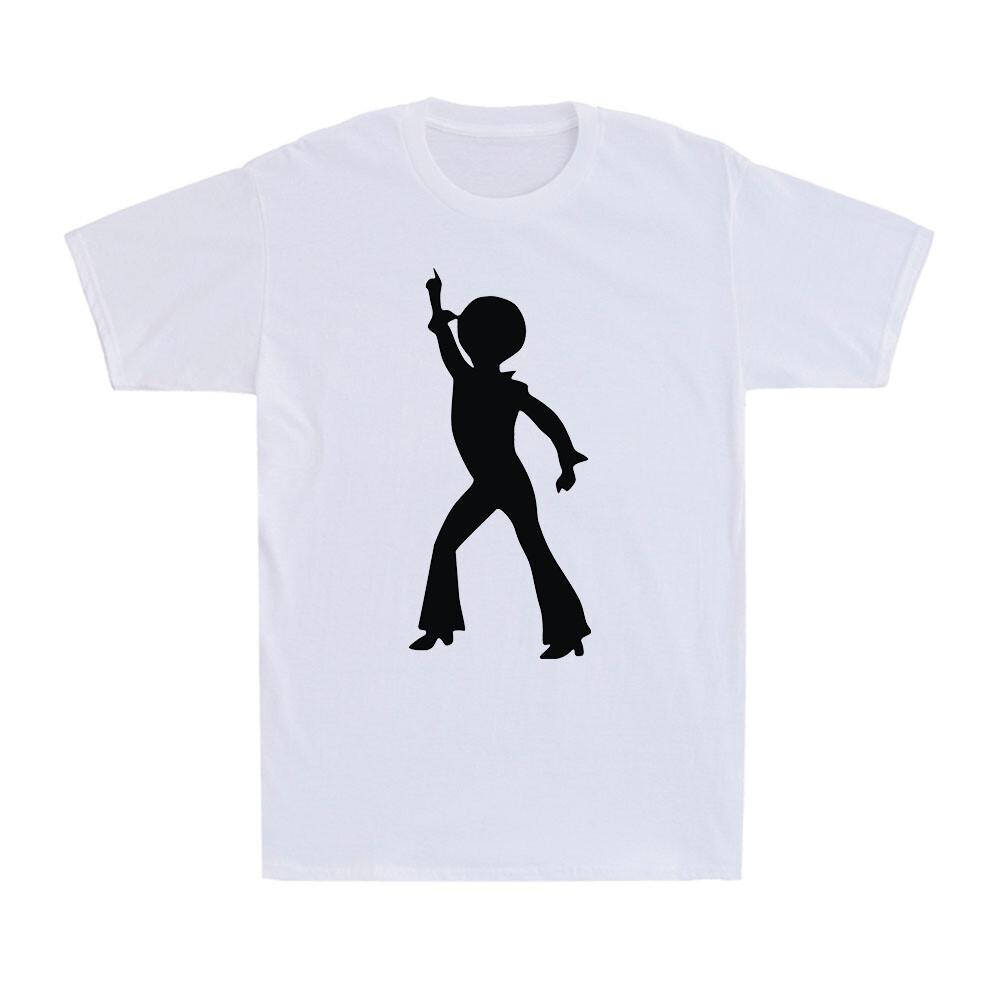 Disco Dancer Silhouette 70 s Retro Novelty Vintage Funny Men s Cotton T-Shirt M