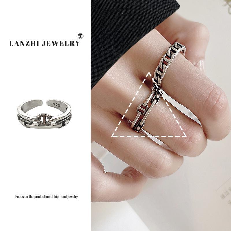 Inel Thai Argint pentru Femei, Stivuibil - Argint 925, Design de Nișă, Bijuterii Simple și Versatile