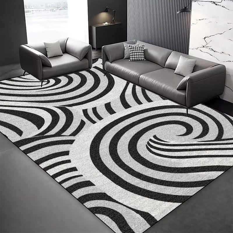 Modern Style Abstract Decoration Carpet Living Room Sofa Area Easy Clean Non-slip Floor Mat Bdroom Lounge Entrance Rugs Washable