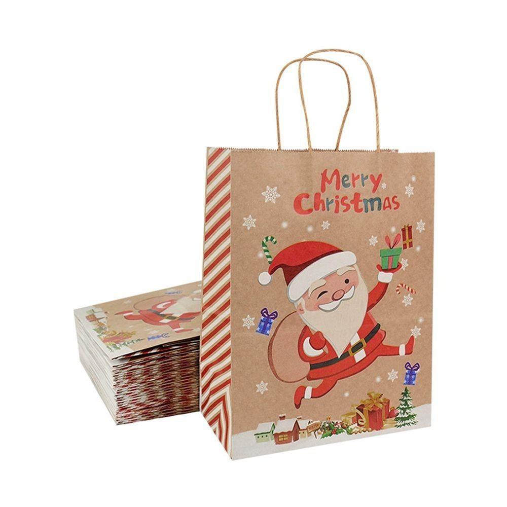 Cookies Snack Party Decoration Xmas Christmas Decorations Handle Bag Gift Bags Christmas Ornament