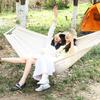 Extra with Storage Perfect for Outdoor and Hanging Type 2-Person Hammock, Anti-Tip, Spacious, Bag, Camping, Picnics, Activities, Parks, More.