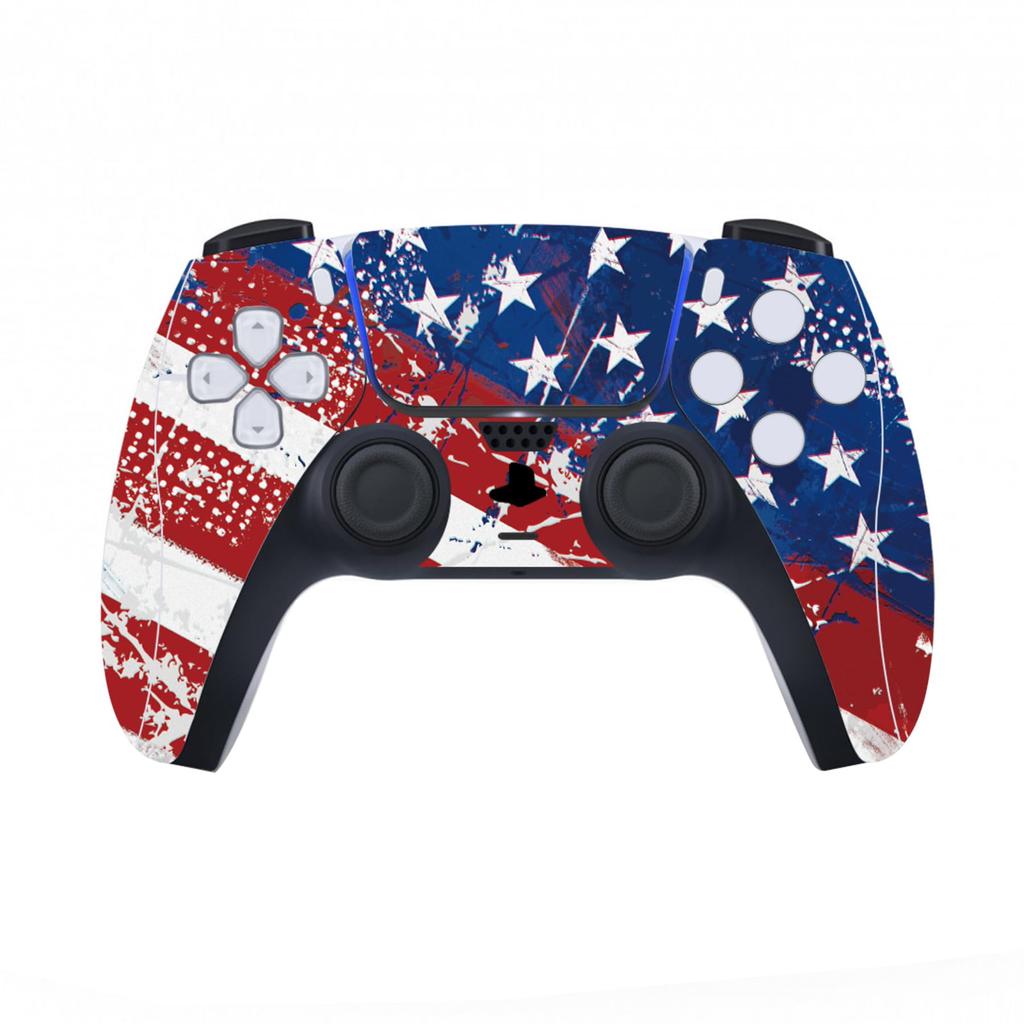 PlayVital Klistremerke klistremerke for ps5-konsoll klistremerke vinylklistremerke for ps5-kontroller ladestasjon headset fjernkontroll USA (digital versjon), & & &