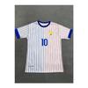 France World Cup Mbappe White Stripes Unisex Adult Football Jersey Sat07