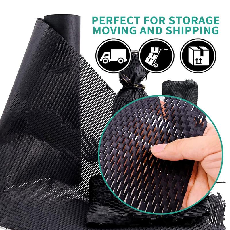 2-10 m Waben-Faltverpackungsmaterial, 25-50 cm, biologisch abbaubar, DIY-Dekorationsgeschenk, verbessert die Verpackungseffizienz, Polsterpapier