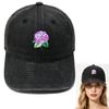 Ny hortensia blomma växt broderi basebollkeps tvättad retro herr och dam casual enkel utomhus solhatt
