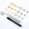 100Pcs 6mm/8mm/10mm Metal Grommets Kits Eyelet Punch Set Metal Eyelets and Grommet Sets for Leathers/Fabric/Belt/Shoes